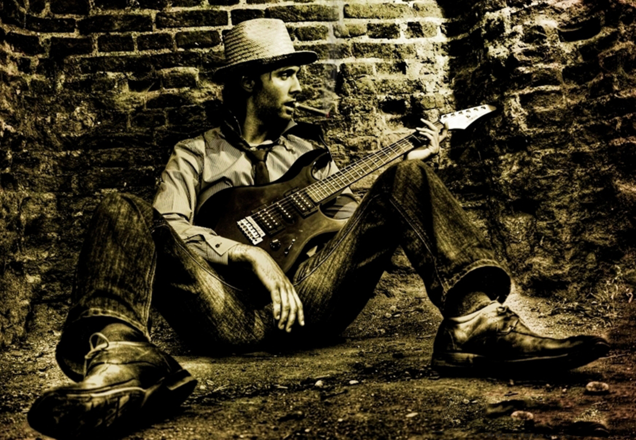 daniel_davies_two_d_photography_commercial_video_music_band_guitarist_sepia_cowboy